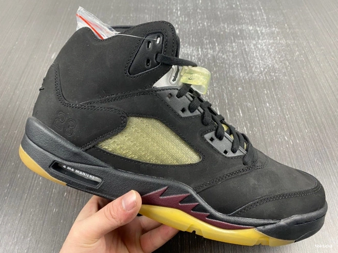 Rep TBK Black 5 Jordan Maniere A x FD1330-001 Ma Air 0709